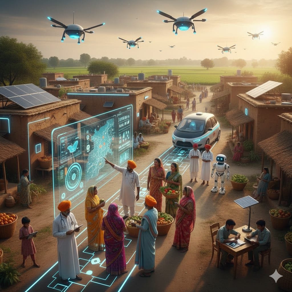 AI ग्रामीण भारत: कैसे बदल रही है खेती, व्यापार और शिक्षा की तस्वीर