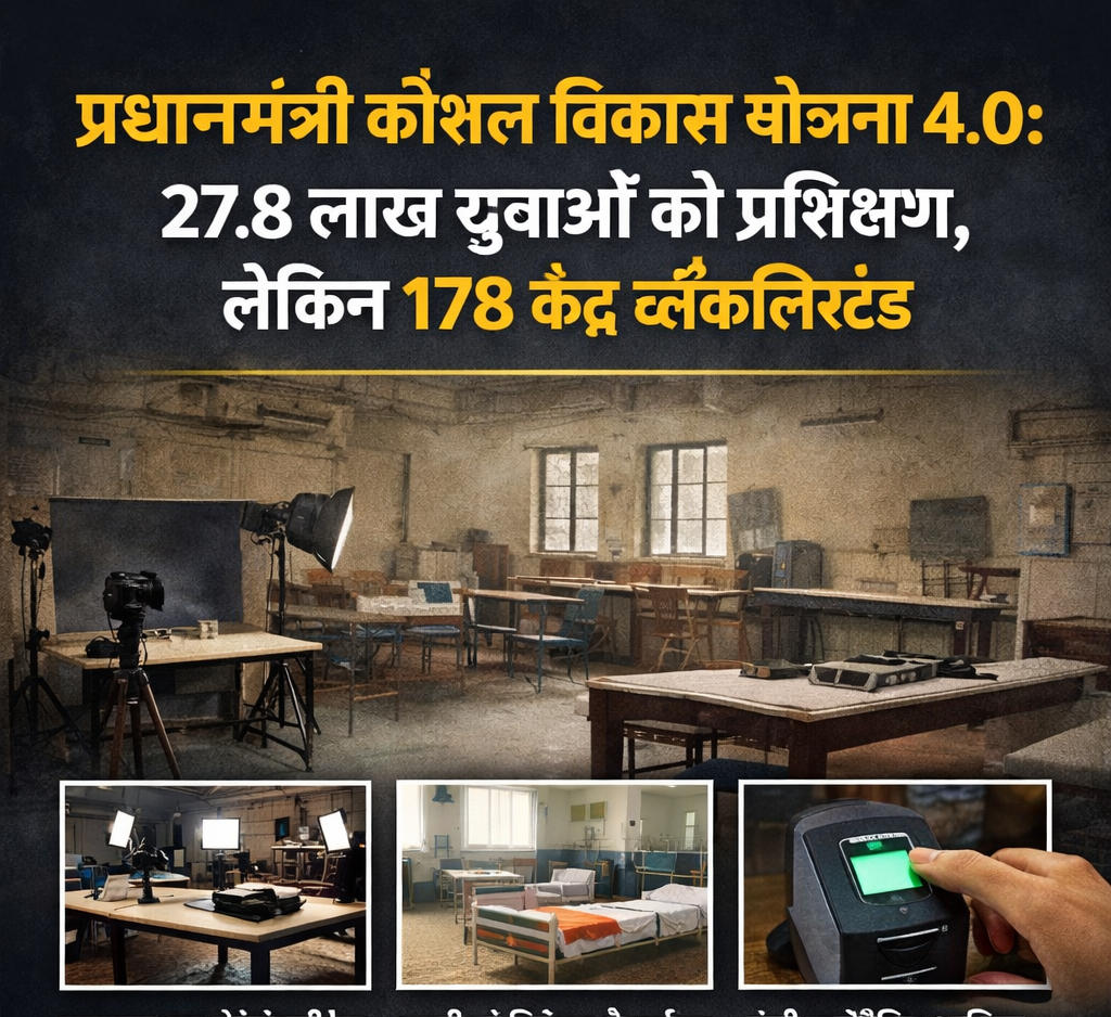 प्रधानमंत्री कौशल विकास योजना 4.0: 27.8 लाख प्रशिक्षण का दावा, लेकिन 178 केंद्र ब्लैकलिस्ट क्यों ?
