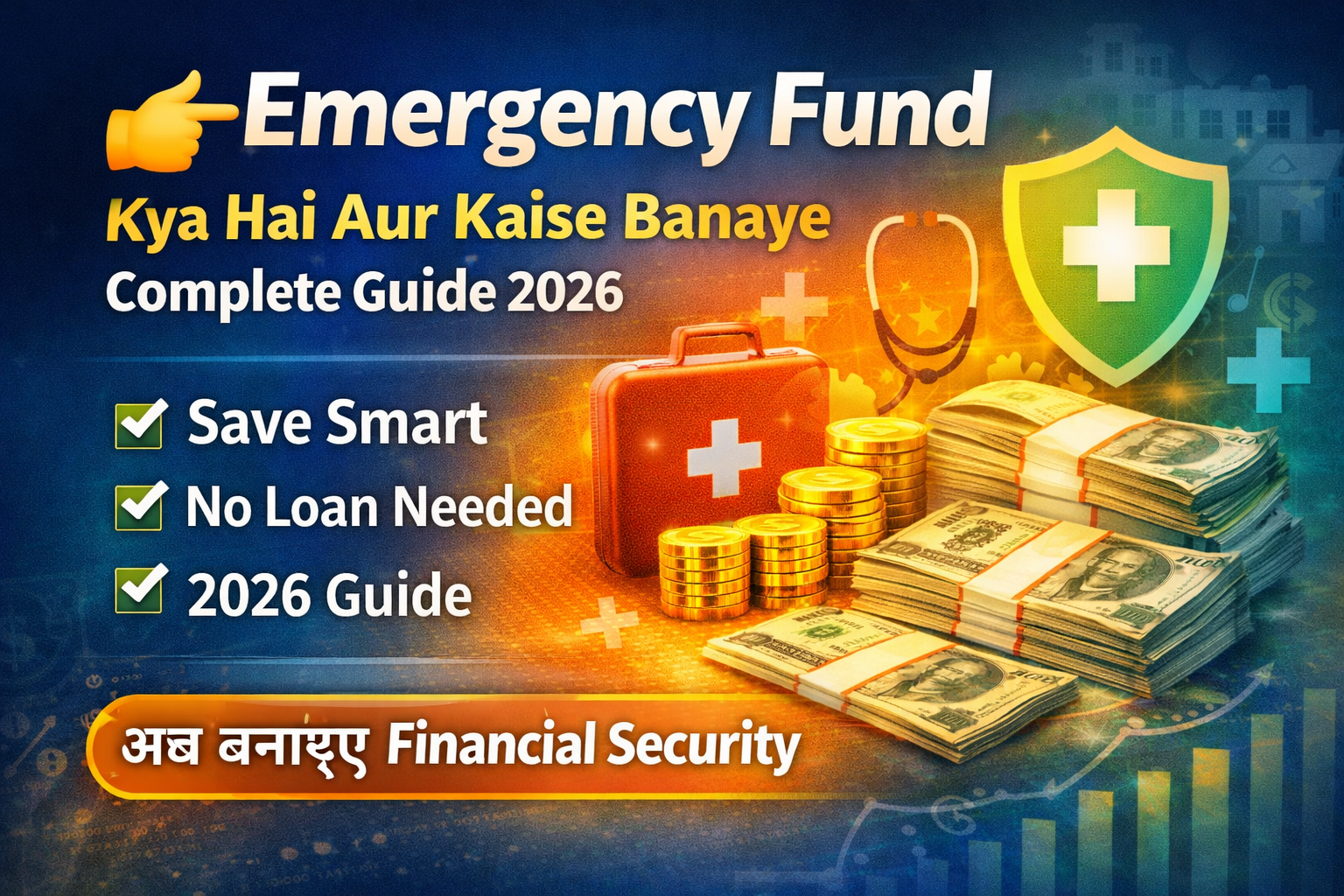 Emergency Fund Kya Hai 2026 | Kaise Banaye Aur Kitna Hona  Chahiye