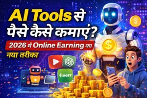 AI se paise kaise kamaye 2026 mein, online earning ke liye content writing, freelancing aur YouTube automation