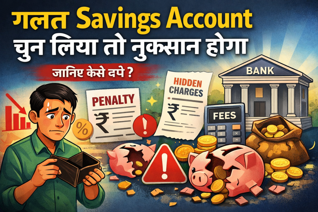 गलत savings account चुन लिया तो नुकसान होगा, hidden charges और bank penalty से बचने के तरीके