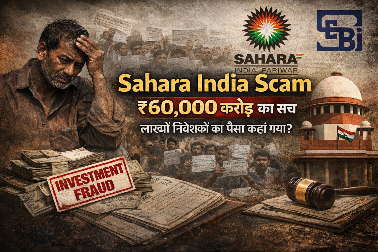 Sahara India Scam: ₹60000 करोड़ का सच | लाखों निवेशकों का पैसा कहां गया ?