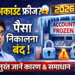 Bank Account Freeze 2026: अकाउंट फ्रीज क्यों होता है और तुरंत Unfreeze कैसे करें ?